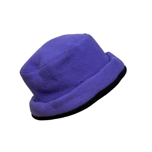 James Peter Vintage Purple & Black Wool Cashmere Women's Cloche Hat Retro Style - Picture 2 of 13